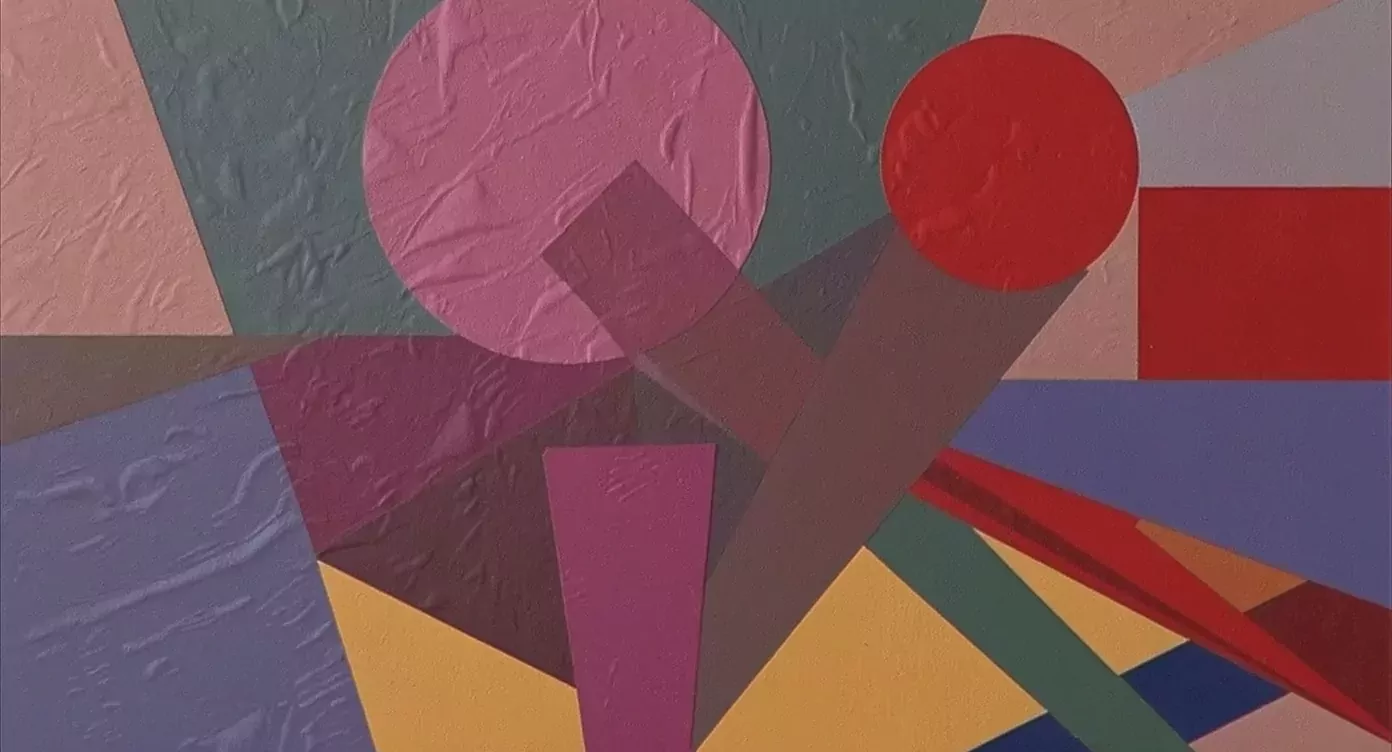 Abstract Art with Vibrant Colors and Geometric Shapes, Modern Style