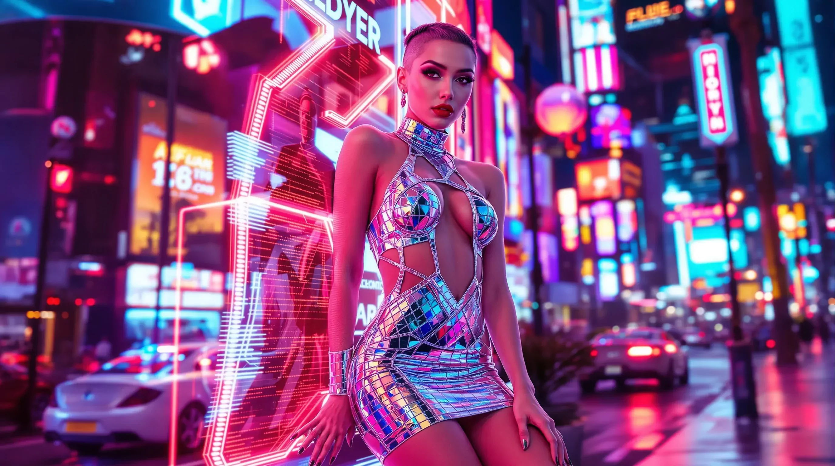 AI Generated Cyberpunk Girl