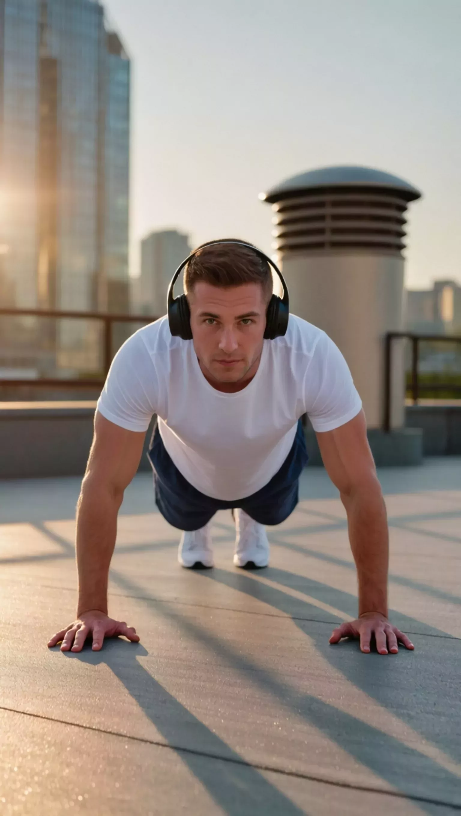 AI Generated European Man in Sport Scene